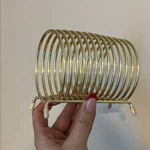 Modern Gold Spiral Napkin Holder